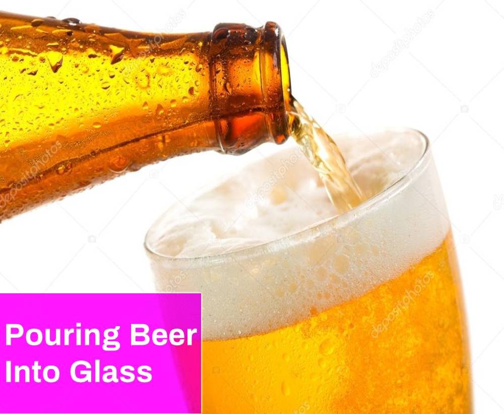 Pouring Beer Into Glass