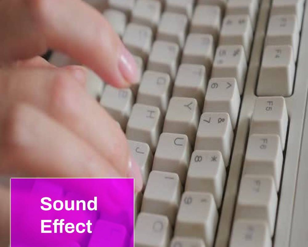 Keyboard Typing Slow Sound