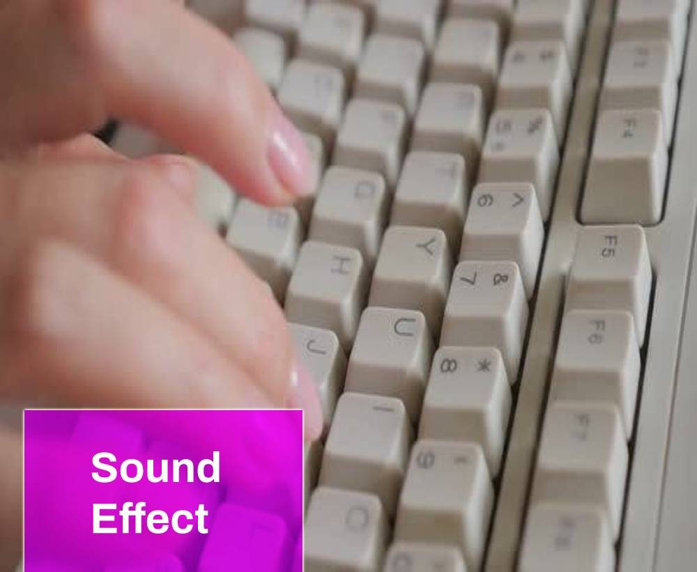 Keyboard Typing Slow Sound